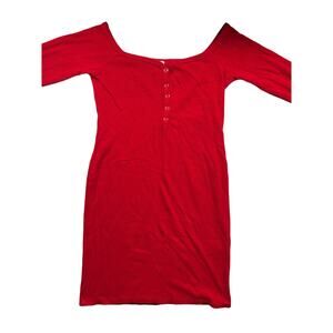 Heart and Hips Long Sleeve Red Shirt Size Large